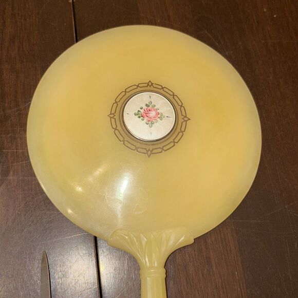 Vintage 40's/50's Art Deco rose vanity set. - Picture 3 of 8